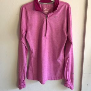 Nike Dri-fit long sleeved 1/4 zip